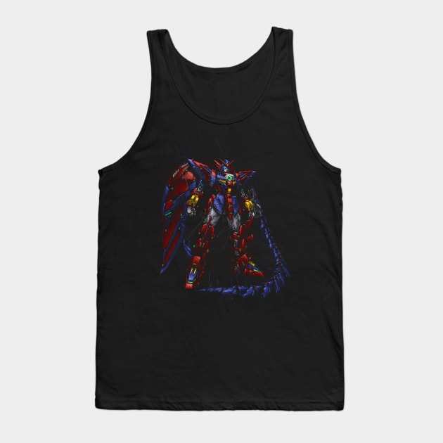 Gundam epyon scribble Tank Top by Shawngkolon